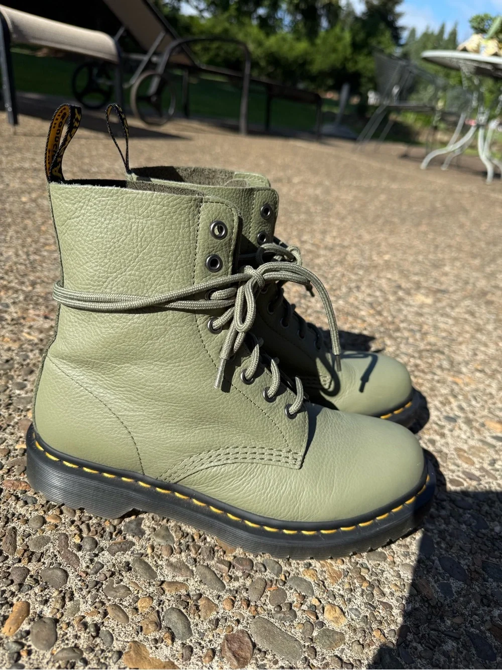 Dr. Martens Women’s 1460 Pascal Khaki boots - Picture 5 of 6